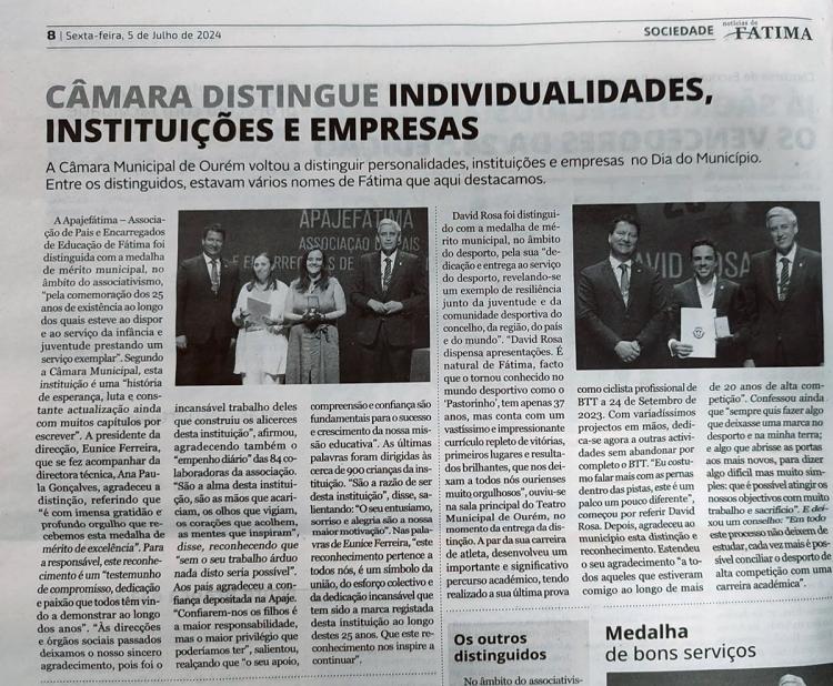 Câmara distingue individualidades, instituições e empresas